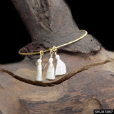 Gold Plated Unique Designer Tussle Bangle SKU5867