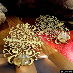 Gold plated Handmade Drop and Dangle Earring SKU5879
