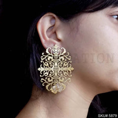 Gold plated Handmade Drop and Dangle Earring SKU5879