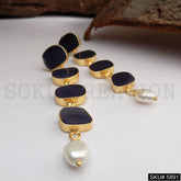 Gold plated Designer Long Drop and Dangle Earring SKU5891