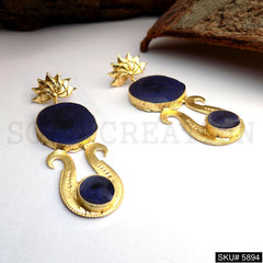 Gold plated Drop and Dangle Designer Earring SKU5894