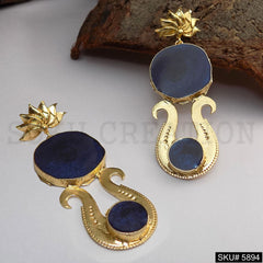Gold plated Drop and Dangle Designer Earring SKU5894