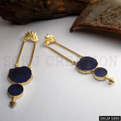 Gold plated Drop and Dangle Designer Earring SKU5895