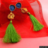 Gold plated Thread Designer Drop and Dangle Earring SKU5905