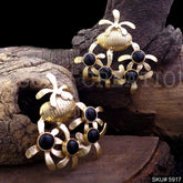 Gold plated Designer Big Stud Earring SKU5917