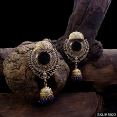 Gold plated Designer Statement Drop and Dangle Jhumki Earring SKU5923