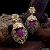 Gold plated Designer Drop and Dangle Earring SKU5933