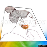 Gold plated Designer Statement Big Hoops Earring SKU5948