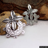 Silver plated Designer Big Stud Earring SKU5956