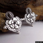 Silver plated Designer Big Stud Earring SKU5957