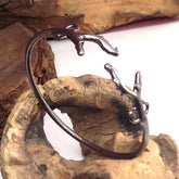 Black Plated Unique Designer Cuff SKU5961