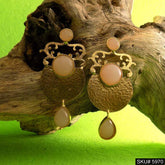 Gold plated Designer Handmade Drop and Dangle Earring SKU5970