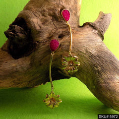 Gold plated Designer Handmade Drop and Dangle Earring SKU5972