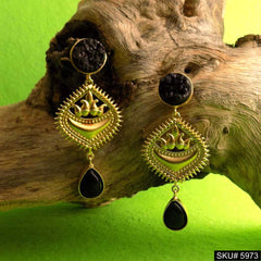 Gold plated Designer Handmade Drop and Dangle Earring SKU5973