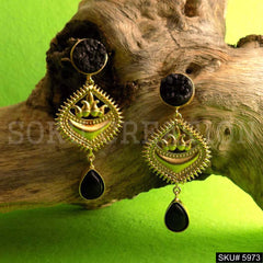 Gold plated Designer Handmade Drop and Dangle Earring SKU5973
