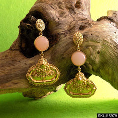 Gold plated Designer Handmade Drop and Dangle Earring SKU5979