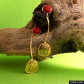 Gold plated Designer Handmade Drop and Dangle Earring SKU5986