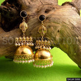 Gold plated Designer Handmade Drop and Dangle Jhumki Earring SKU5999