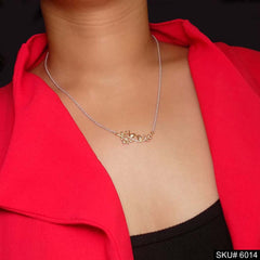 Gold Plated Chain Necklace with Birds in Chain Necklace SKU6014