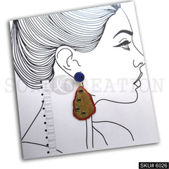 Gold plated Designer Handmade Drop and Dangle Earring SKU6026