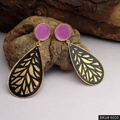 Gold plated Designer Handmade Drop and Dangle Earring SKU6035