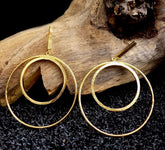 Gold plated Statement Design Drop and Dangle Earring SKU6047