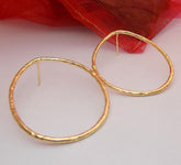 Gold plated Statement Design Drop Style Stud Earring SKU6050
