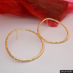 Gold plated Statement Design Drop Style Stud Earring SKU6050
