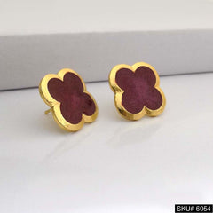 Gold plated Statement Design Triangle Style Stud Earring SKU6051
