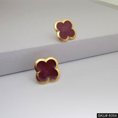 Gold plated Statement Design Triangle Style Stud Earring SKU6051