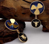 Gold plated Handmade Design Flower Drop and Dangle Earring SKU6061