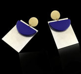 Gold and Silver plated Designer Unique Drop and Dangle Earring SKU6099