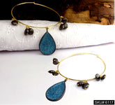 Gold plated Designer Big Hoops Earring SKU6117