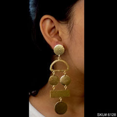 Gold plated Designer Statement Drop and Dangle Earring SKU6128