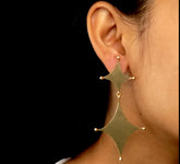 Gold plated Handmade Statement Drop and Dangle Earring SKU6132