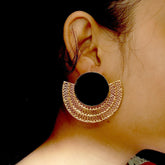 Gold plated Designer Big Stud Earring SKU6137