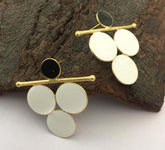 18K Gold Plated Enamel Earring SOKU# 6266