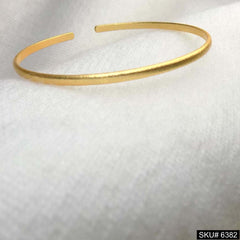 Gold Plated Plain Round Shape Handmade Design of Cuff SKU6382