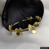 Gold Plated Round Gold Flower Delicate Design of Cuff SKU6627