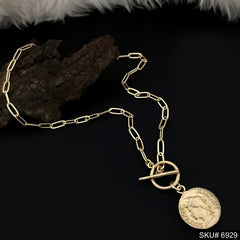 Vintage Coin Chram Necklace SKU6929