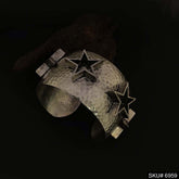 Silver Plated Statement Rounded With Star Design of Cuff SKU6959