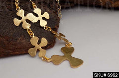Gold Plated Cable Chain with Flower of Light Wight Necklace SKU6962
