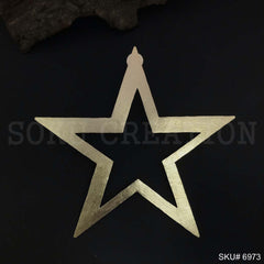 Gold plated Different Star Design of Big Stud Earring SKU6973