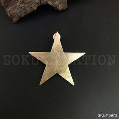 Gold plated Different Star Design of Big Stud Earring SKU6973