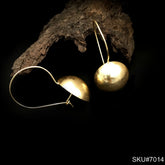 Gold plated Statement Style Kidney Wire Earring SKU7014