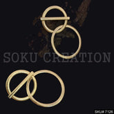Gold Plated Unique Statement Drop and Dangle Earring SKU7126