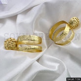 Gold Plated Statement Hoops style Handmade Drop and Dangle Earring SKU7159