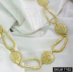 Gold Plated Statement Handmade Designer Necklace SKU7162
