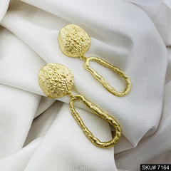 Gold Plated Statement Drop style Handmade Drop and Dangle Earring SKU7164
