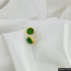 18 K Gold Plated Gemstone Stud Earring SOKU# 7286